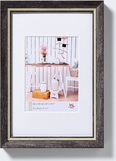 Kornizë foto Walther Chalet, 15x20 cm, xham i pastër, e zezë