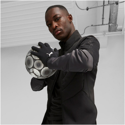 Doreza futbolli Puma Individual Winterized 041873 01, silikon, të zeza