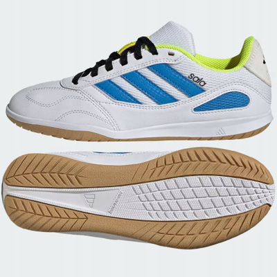 Këpucë futsalli për kalamoj Adidas Super Sala III, taban për sallë, të bardha