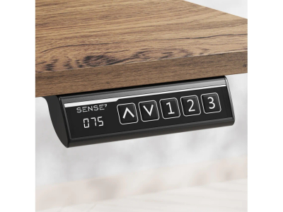 SENSE7 NOJO LIGHT Електрична маса, 120 см x 60 x 118 см, темно кафеава