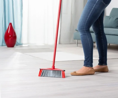 Fshesë dyshemeje Vileda Broom Broom Brush 3Action, fijet për flokë dhe pluhur, shumëngjyrëshe
