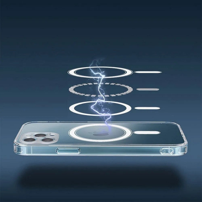 Футрола за телефон Futera Clear Mag, за iPhone 13 Pro Max, MagSafe, проѕирна