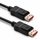 Kabllo DisplayPort Qoltec 52730, M në M, 0.5m, i zi