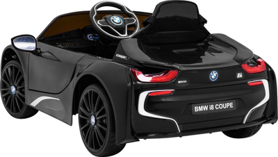 Makine elektrike për kalamaj BMW i8 Coupe, me bateri, me telekomandë, e zezë