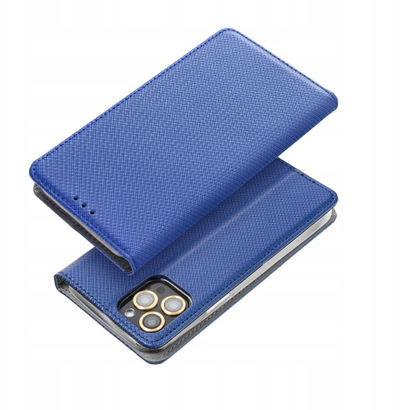 Капак за телефон Smart Book Case за Motorola G35 5G, со целосна заштита, темно сина