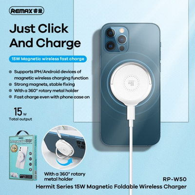 Karikues telefoni Wireless Remax, RP-W50, e kaltër