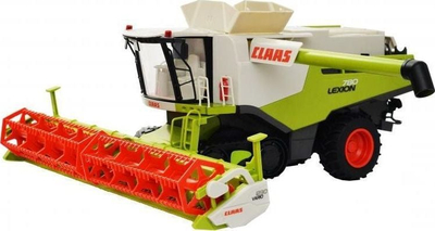 Lodër telekomandë kombajnë Claas Lexion 780, shkallë 1:20, 2.4GHz, jeshile e bardhë