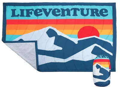 Batanije kampingu Lifeventure Sundown Berber Lined, e ngrohtë, stil retro, shumëngjyrëshe