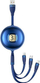 Kabllo USB Usams USA001134, USB A në Lightning, 1 m, blu