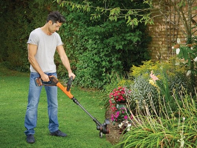 Kositës bari Black&amp;Decker STC1840EPC-QW, pa kabull, 18V 4.0Ah, portokalli