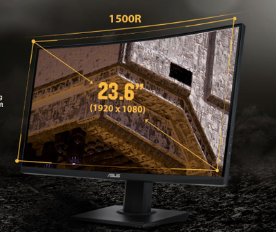 Monitor ASUS VG24VQE, 23,6\", VA, FHD, 165Hz, 1ms, i zi