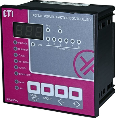 Rregullator faktori fuqie Eti Polam CP PFC 6 DA, 6 hapa, monofazik, gri