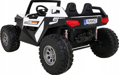 Makina elektrike për kalamajt Lean Cars SX1928, 24V, me telekomandë për prindërit, e bardhë