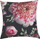 Set jastëkësh dekorativë Beliani HEDERA, 45 x 45 cm, me lule, me sfond të zi