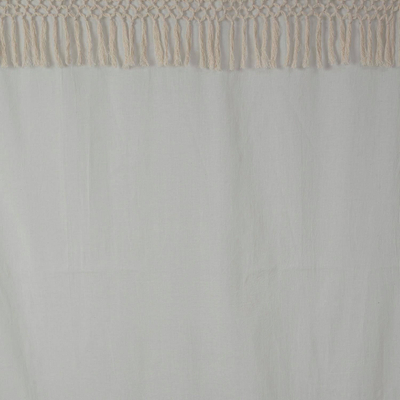 Perde Atmosphera Cotton Macra Ivory, 140 x 260 cm, pambuk, ngjyrë ivory