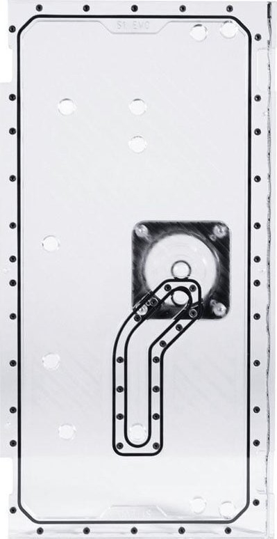 Distroplate uji Stealkey Customs S1 Evo, për Lian Li O11D Evo, D5/DDC, ARGB, transparent