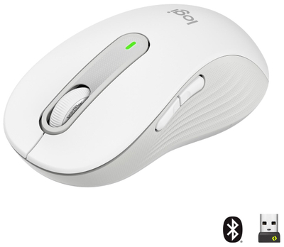 Maus Logitech Signature M650 L, wireless optik, i bardhë
