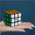 Lodër puzzle Rubik Sensory Cube 3x3, shenja me prekje, shumëngjyrësh