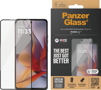 Mаска за екран PanzerGlass Motorola Moto G Paros, калено стакло, проsирно