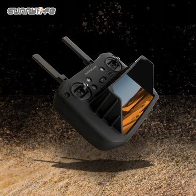 Kapak silikoni Sunnylife me sunhood për kontrollorin DJI RC Pro, ngjyrë e zezë