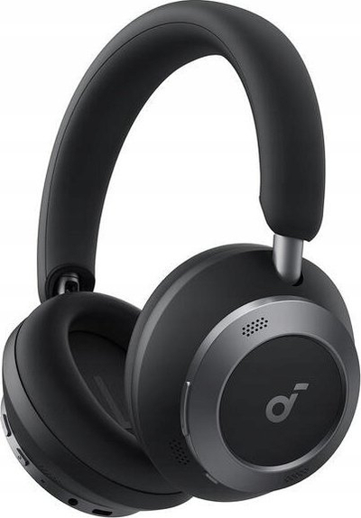 Kufje Soundcore Space One Pro, wireless, Bluetooth, mbi vesh, të zeza