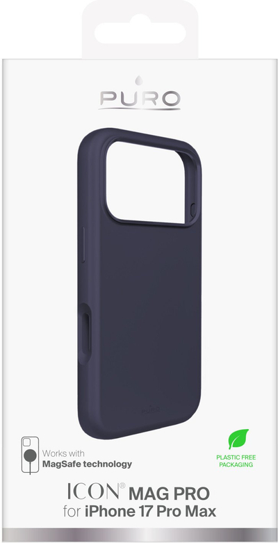 Mbulesë mbrojtëse Puro ICON MAG PRO për iPhone 17 Pro Max, blu e errët