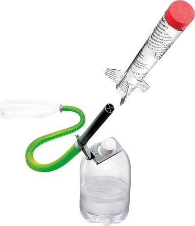 Set edukativ për raketë me ajër të kompresuar DIY, plastikë, për kalamaj 8+