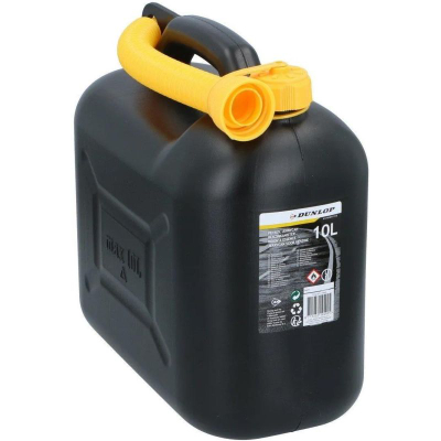 Kanaçe karburanti Dunlop 06877, 10L, 32 x 32 x 13 cm, e zezë