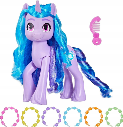 Lodër pone My Little Pony Izzy Moonbow, 20cm, me drita edhe muzikë, ngjyrë shumëngjyrëshe