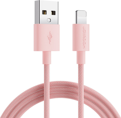 Kabllo USB në Lightning Joyroom, 2m, 2.4A, rozë