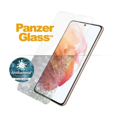 Mbrojtës ekrani PanzerGlass për Samsung Galaxy S21 5G, xham i temperum, antibakterial, i zi