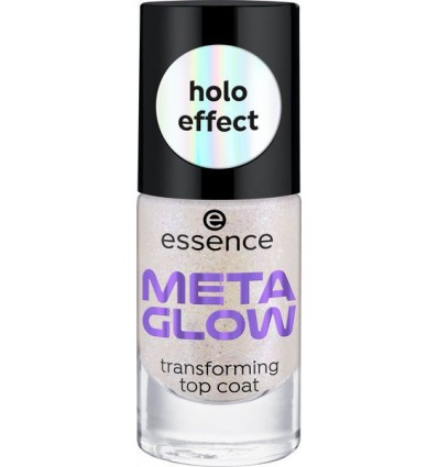 Shtresë e sipërme për thonjë Essence Meta Glow Top Coat, 8 ml