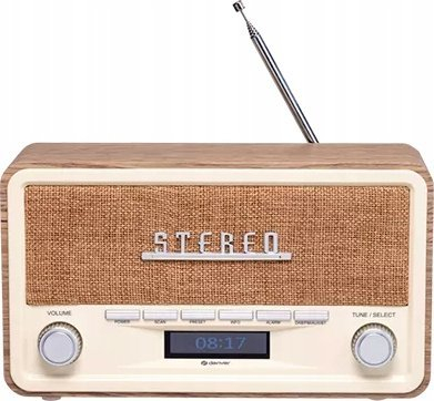Radio Denver DAB-18LW, DAB+/FM, Bluetooth, kafe me të bardhë