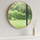 Pasqyrë muri Home Styling Collection SORO, rrethore, Ø 60 cm, kornizë druri natyrale