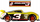 Makina lodër Hot Wheels Sidewall Shine 3, die-cast metal, 1:55, e artë