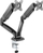 Mbajtëse tavoline për 2 monitorë Deltaco ARM-1300, 17"-32", 9 kg, e zezë