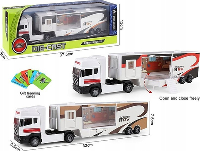 Lodër kamion Adar Truck 551572, plastikë e fortë, për kalamaj, shumëngjyrëshe