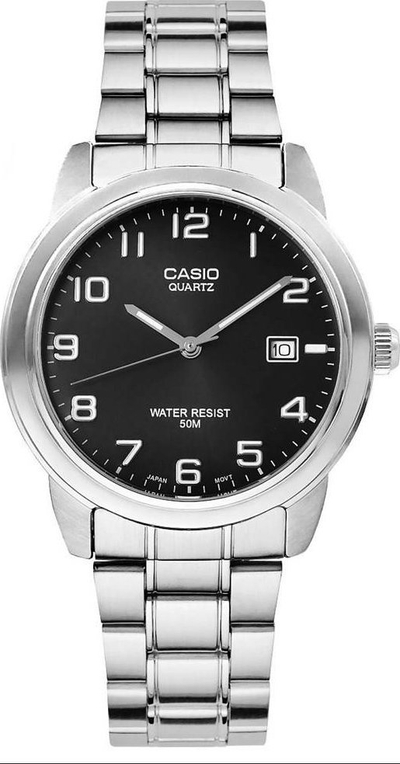 Orë dore Casio MTP-1221A-1AVEG, për meshkuj, argjendi