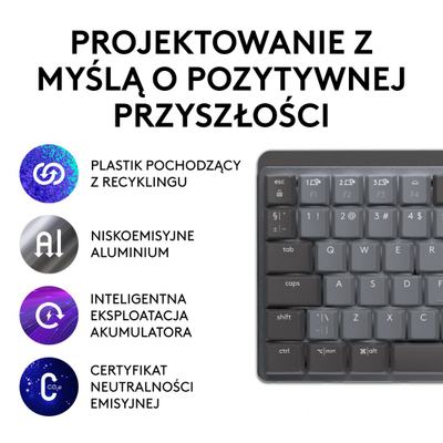 Tastierë Logitech MX Mechanical Mini, hirtë