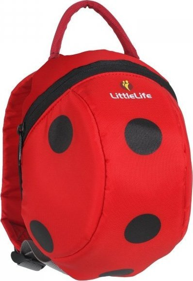 Çantë shpine për kalamaj Toddler Backpack with Rein, me rryp sigurie, prej pëlhure me materiale të ricikluara, shumëngjyrëshe