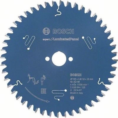 Fletë sharre rrethore Bosch Expert for Laminated Panel 2608644128, 165mm, 48 dhëmbë, metalike