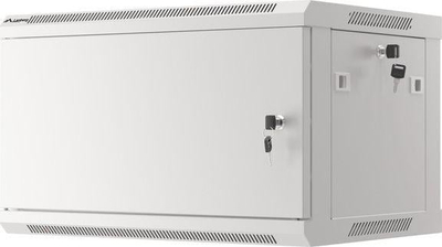 Kasetë murale rrjeti Lanberg WF01-6406-00S, 19", 6U, gri