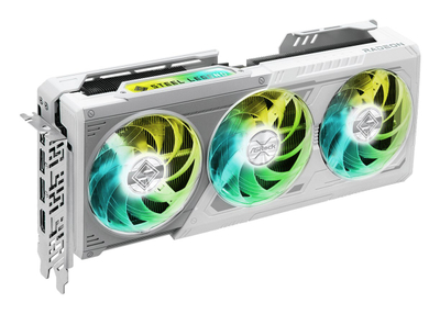 Kartë grafike ASRock Radeon RX 9070 XT Steel Legend, 16GB GDDR6, PCI Express, e bardhë