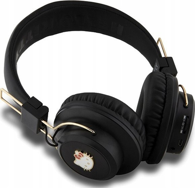 Kufje Bluetooth Hello Kitty HKBH9KHLMK, over ear, IPX4, të zeza