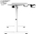 Tavolinë gaming Ultradesk Highlander XXL, me lartësi elektrike, 160cm, e bardhë