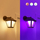 Dritë murale smart WiZ Wall Light Classic, LED, IP44, e zezë
