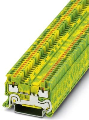 Klemë tokëzimi Phoenix Contact PT 1.5/S-PE, 0.14-1.5 mm², push-in, verdhë jeshile