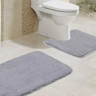 Set tapetash për banjo AG491L, 3 copë, kundër rrëshqitjes, gri