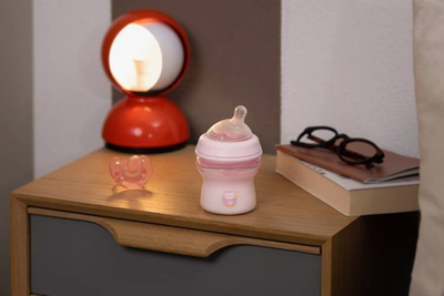 Biberon Chicco NaturalFeeling 53619, 150 ml, sistem kundër kolikave, transparent
