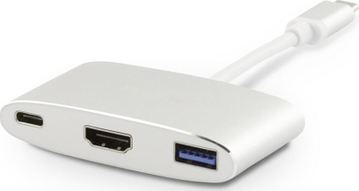 Përshtatës USB-C LMP USBC HDMI 4K, HDMI 4K, USB 3.0, gri